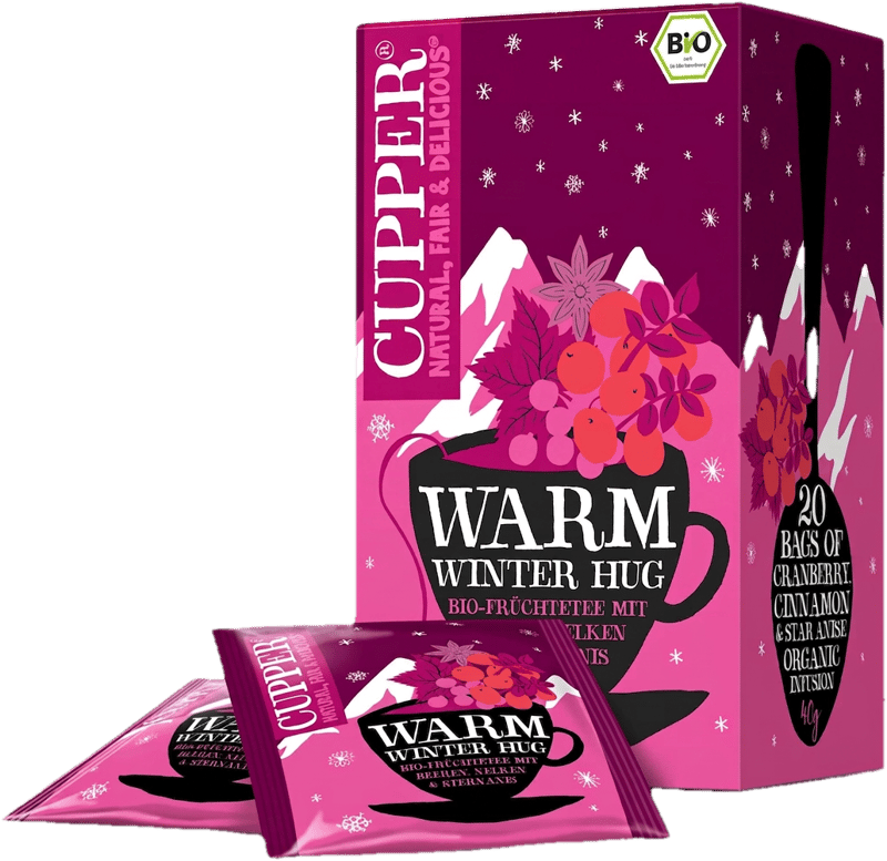CUPPER Warm Winter Hug - Xmas Limited Edition - Téli bogyós gyümölcsös bio tea