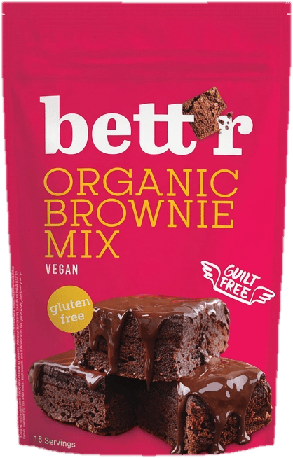 Bett'r Bio Brownie süteménymix por glut. ment. 400g