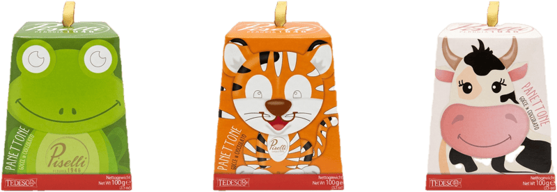 Piselli Mini panettone KIDS csokidarabos