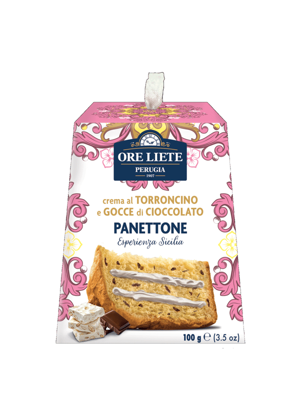 Ore Liete Mini panettone mogyorókrémmel és csokidarabokkal
