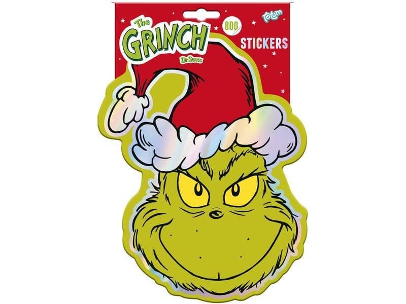 THE GRINCH SHAPED STICKER BOOK, A4