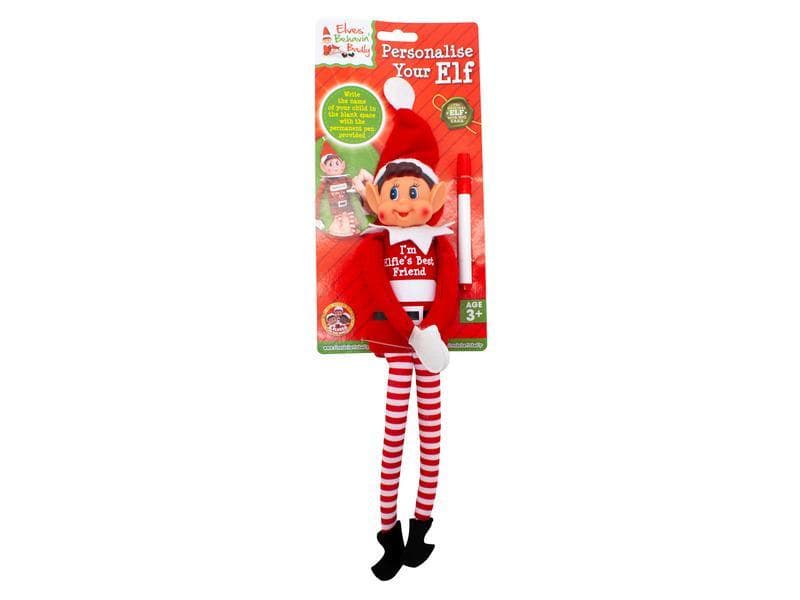 PERSONALISABLE 12" BOY & GIRL ELF DOLL W/PEN
