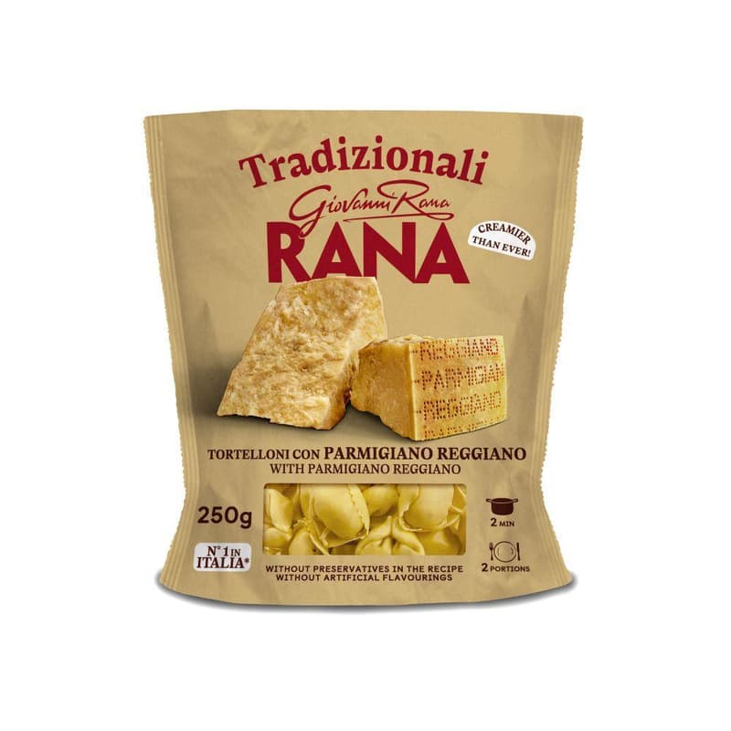 Rana Tortelloni with Parmigiano Reggiano cheese filling