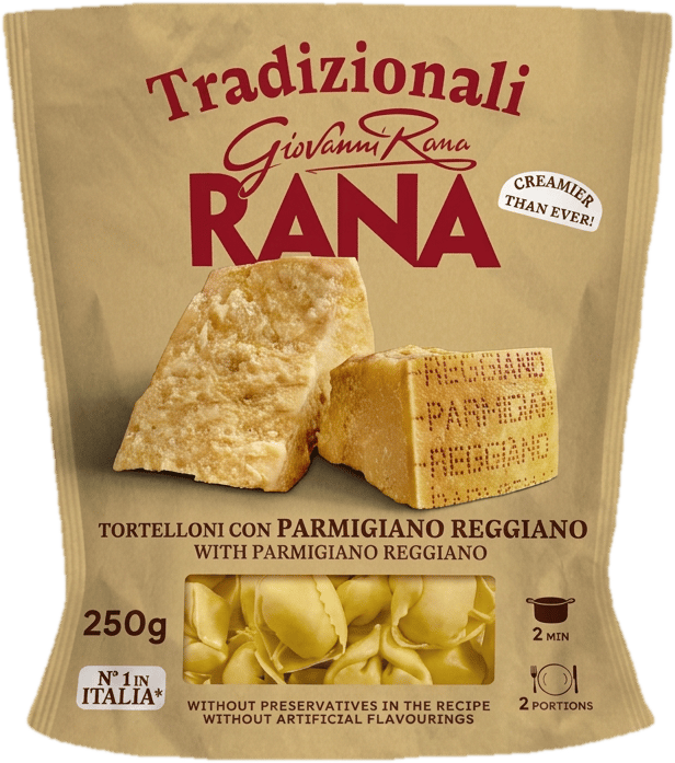 Rana Tortelloni with Parmigiano Reggiano cheese filling
