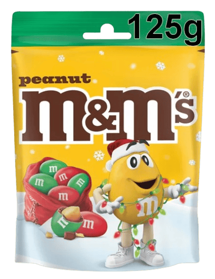 M&M's Peanut pouch Xmas edition