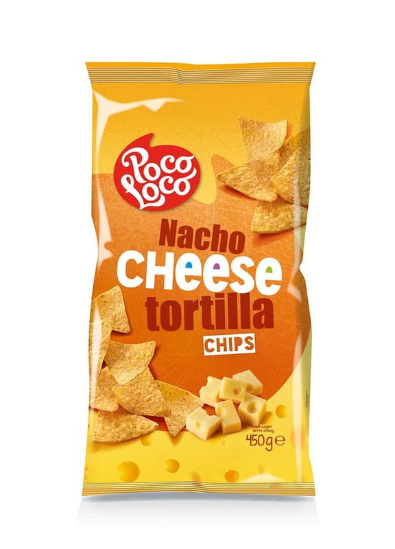 Poco Loco Tortilla Chips sajtos 450g