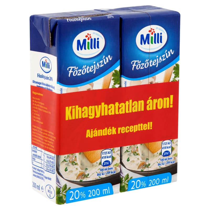 Milli Perfecto UHT Cooking Cream 20%