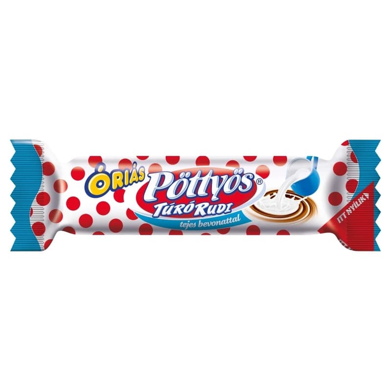 Pöttyös Óriás Túró Rudi Dessert with Milk Coating