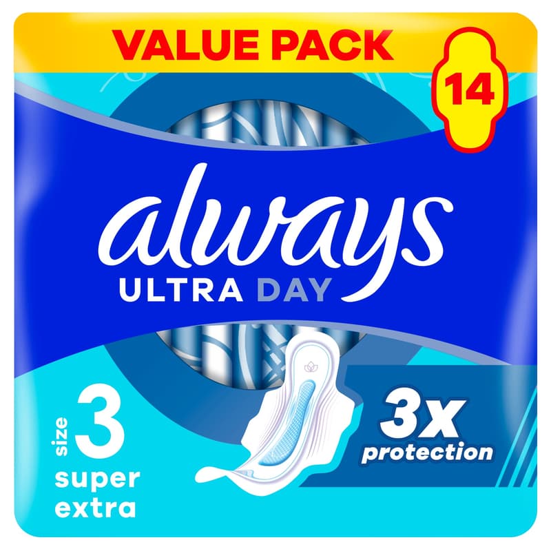 Always Ultra Night Winged Sanitary Napkin (Size 3)
