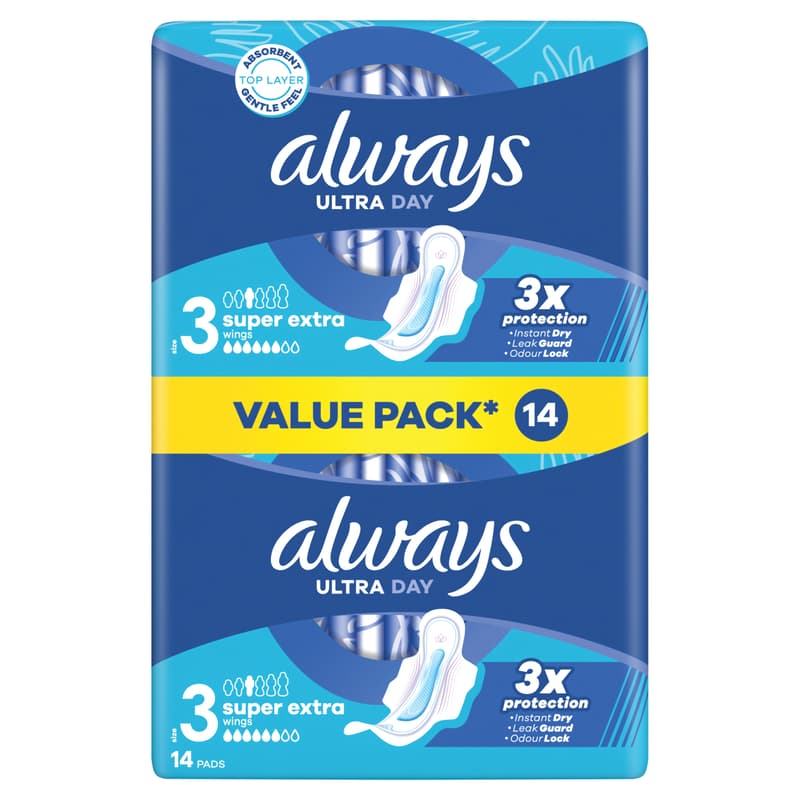 Always Ultra Night Winged Sanitary Napkin (Size 3)