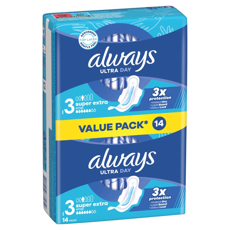 Always Ultra Night Winged Sanitary Napkin (Size 3)