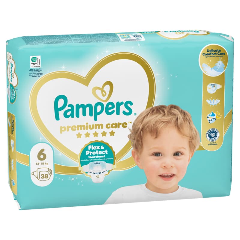 Pampers Premium Care diaper 13 + kg (size 6)