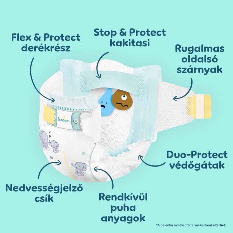 Pampers Premium Care Pelenka, Méret: 4 (9-14 kg) 104 db
