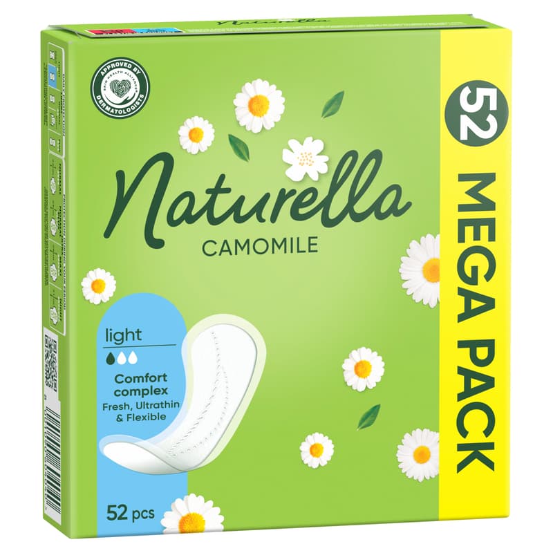 Naturella Camomile Tisztasági Betét, Light, 52 db