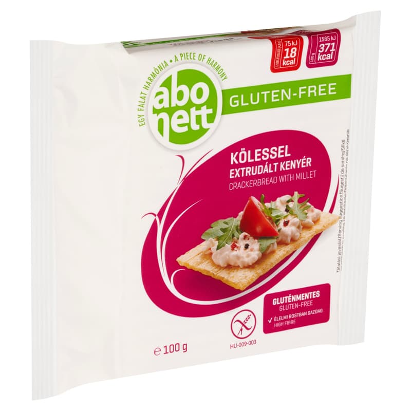 Abonett Gluténmentes Extrudált Kenyér Kölessel