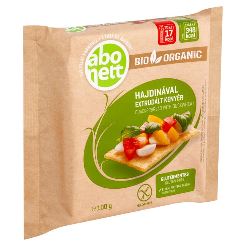 Abonett BIO Gluténmentes Hajdinával Extrudált Kenyér
