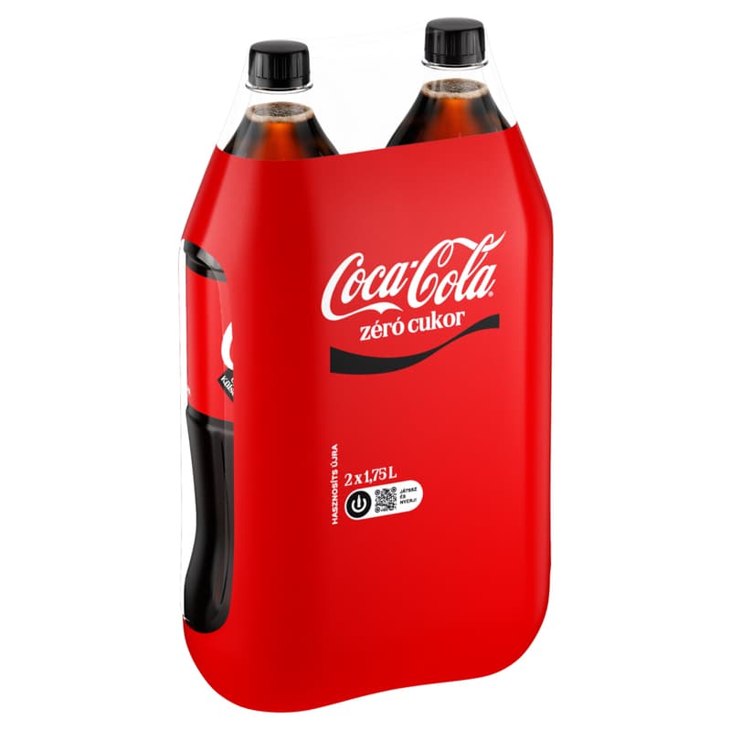 Coca-Cola Zero cola-flavored energy-free carbonated soft drink with sweeteners 2pcs multipack