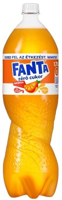 Fanta zéró cukor energiamentes narancsízű szénsavas üdítőital édesítőszerekkel