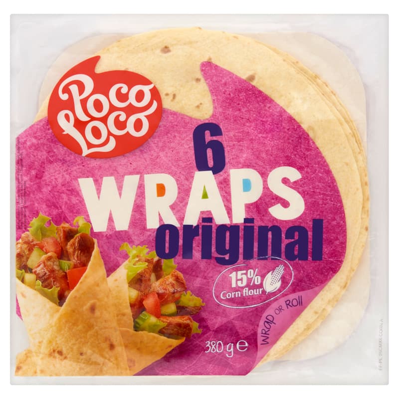 Poco Loco lágy tortilla búza-kukorica wraps