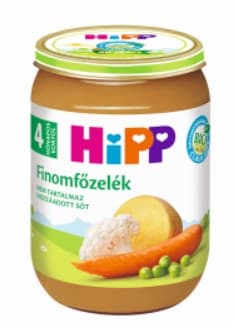 Hipp Finomfőzelék 4 hónapos kortól