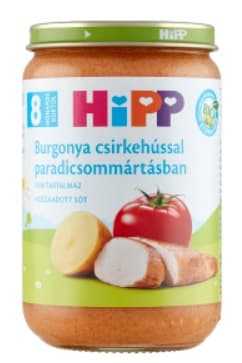 Hipp Burgonya csirkehússal paradicsommártásban 8 hónapos kortól