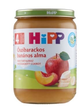 Hipp BIO Őszibarackos-banános alma 4 hónapos kortól