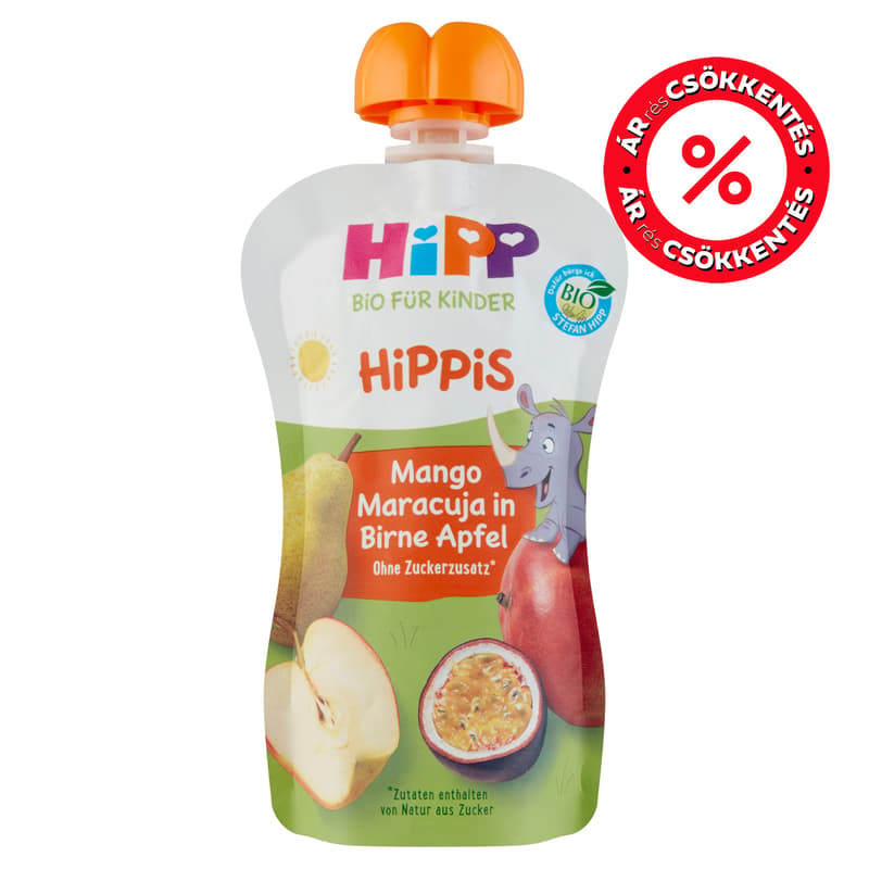 Hipp Mangó-maracuja almás körtében 12 hónapos kortól