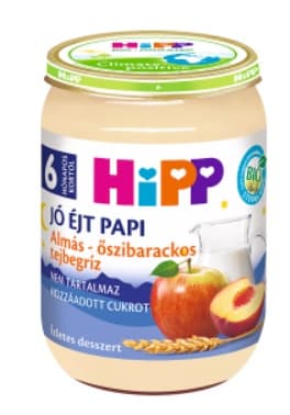 Hipp Apple-peach milk drizzle