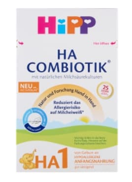 HiPP HA1 COMBIOTIK Tejalapú anyatejhelyettesítő tápszer fehérjehidrolizátumból - újszülött kortól