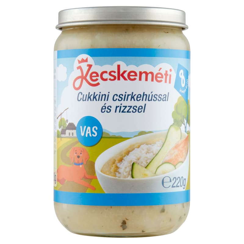 Kecskeméti Cukkini csirkehússal és rizzsel 8 hónapos kortól