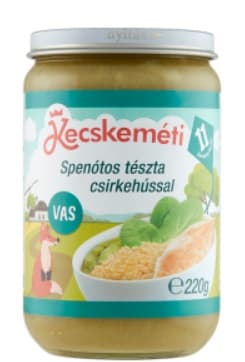 Kecskemét Spinach pasta with chicken
