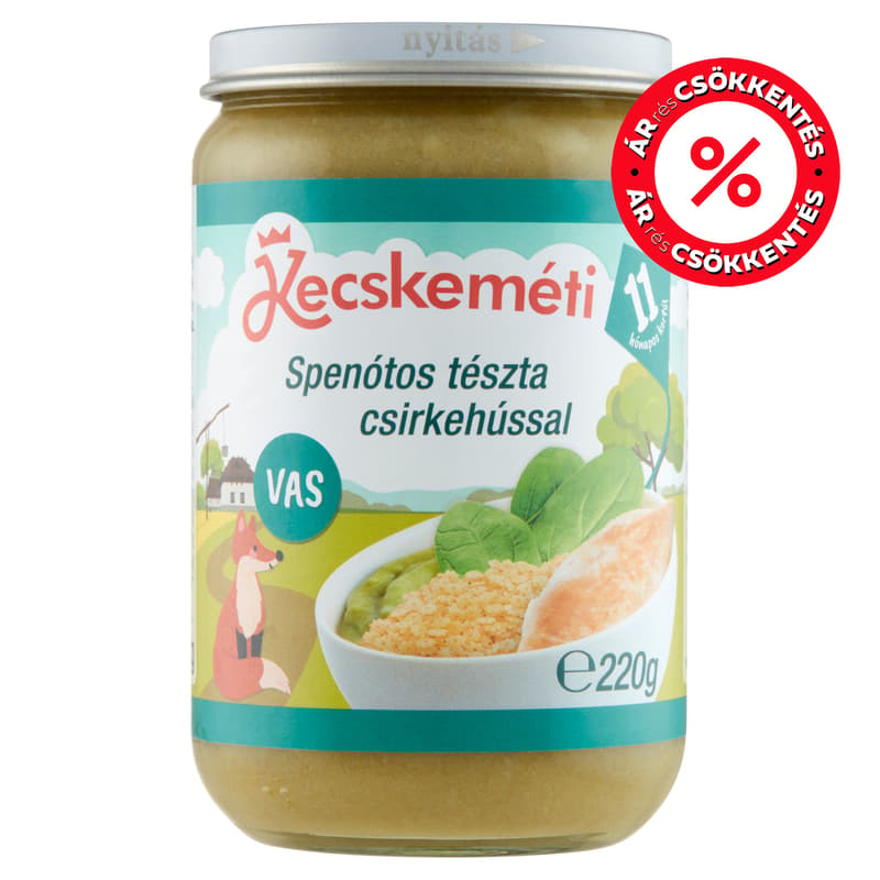 Kecskemét Spinach pasta with chicken