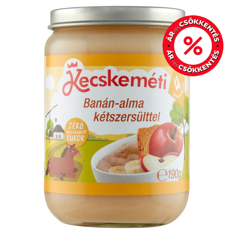 Banana apples with rusks from Kecskemét