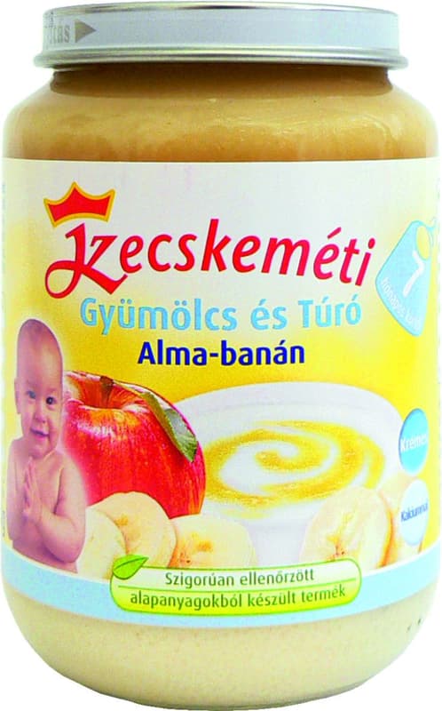 Kecskemét Apple-banana with cottage cheese cream