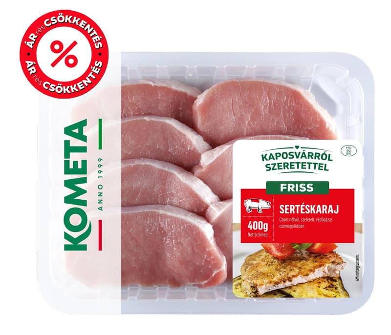 Prímhús sertés karaj csont nélkül, szeletelt