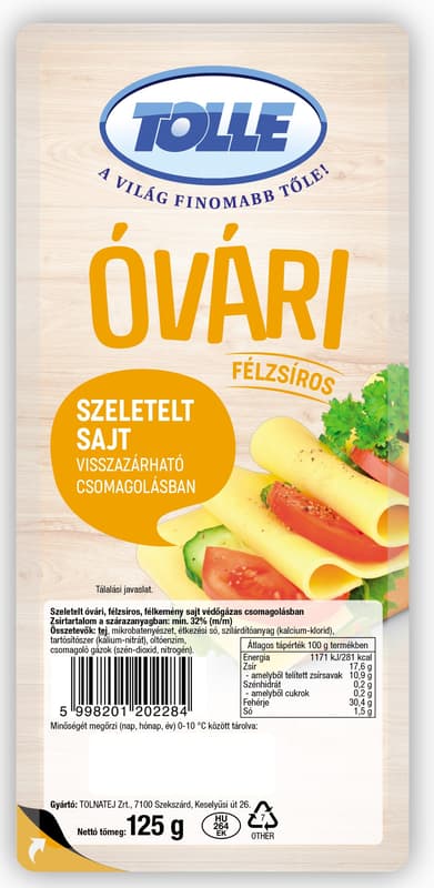 Tolle Szeletelt óvári sajt