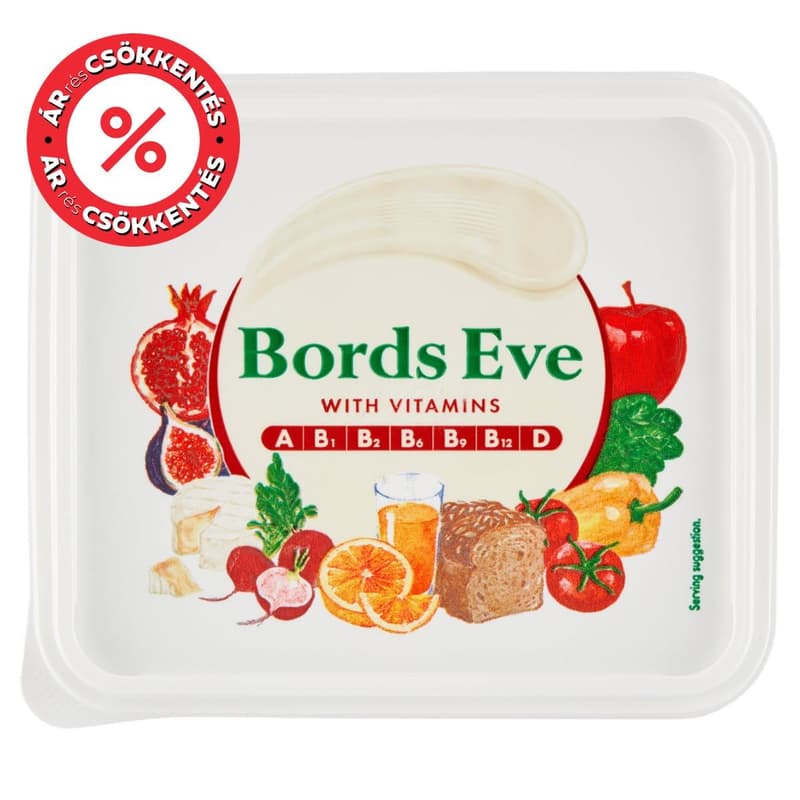 Bords Eve with reduced fat margarine vitamins