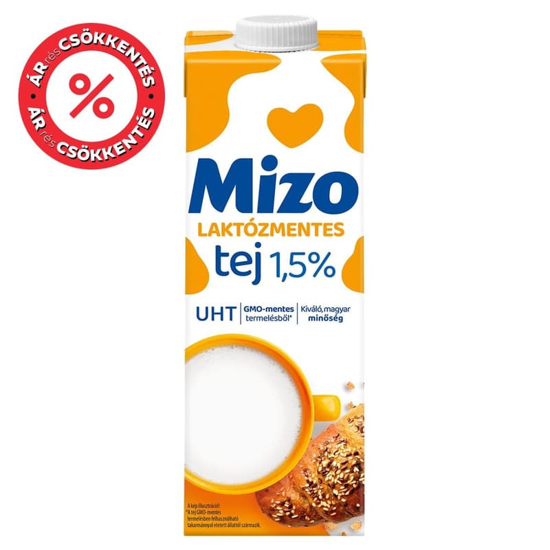 Mizo UHT Low-fat Lactose-free Milk 1.5%