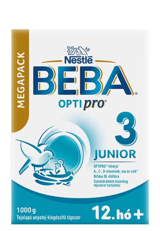 Beba Optipro 3 Junior tejalapú anyatej-kiegészítő tápszer 12 hónapos kortól
