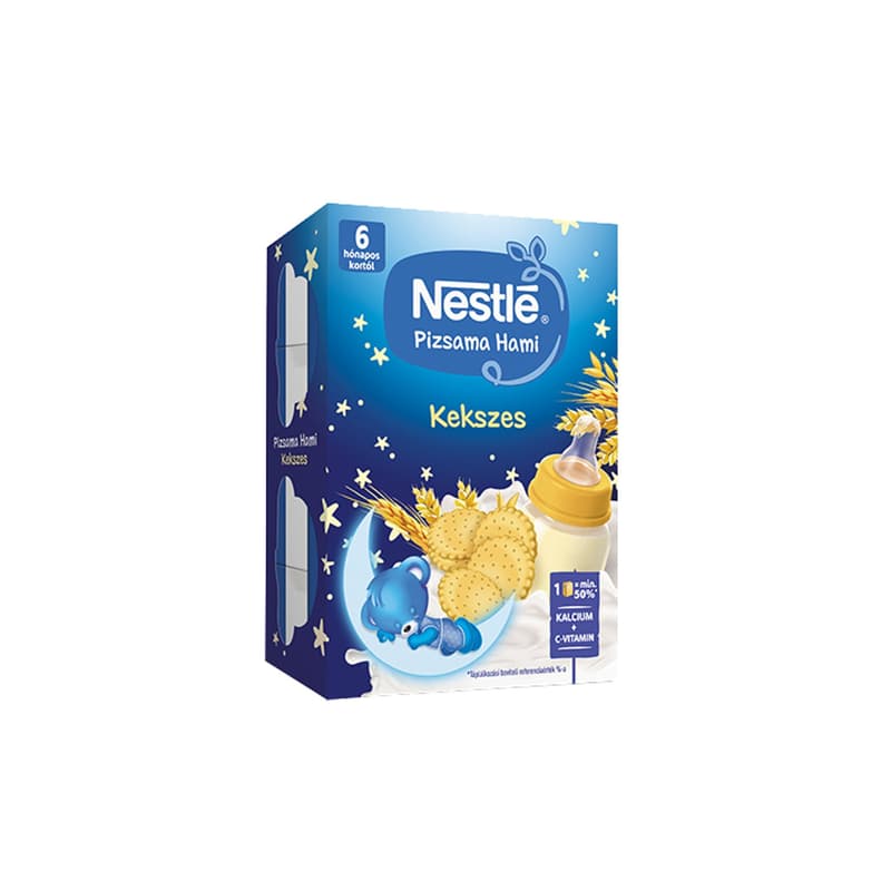 Nestlé Pizsama Hami UHT kekszes folyékony gabonás bébiétel 6 hónapos kortól
