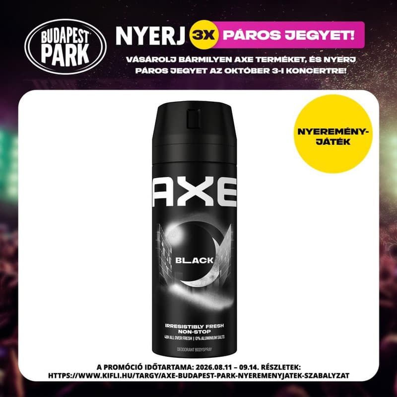 AXE Black dezodor, 150 ml