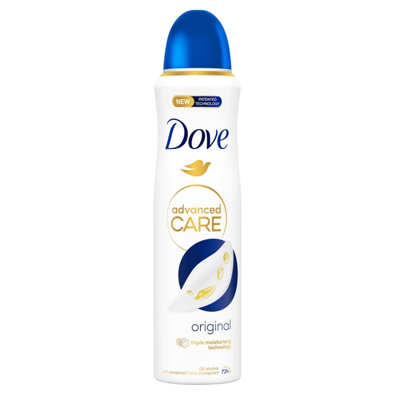 Dove Advanced Care Original női izzadásgátló dezodor, 150 ml