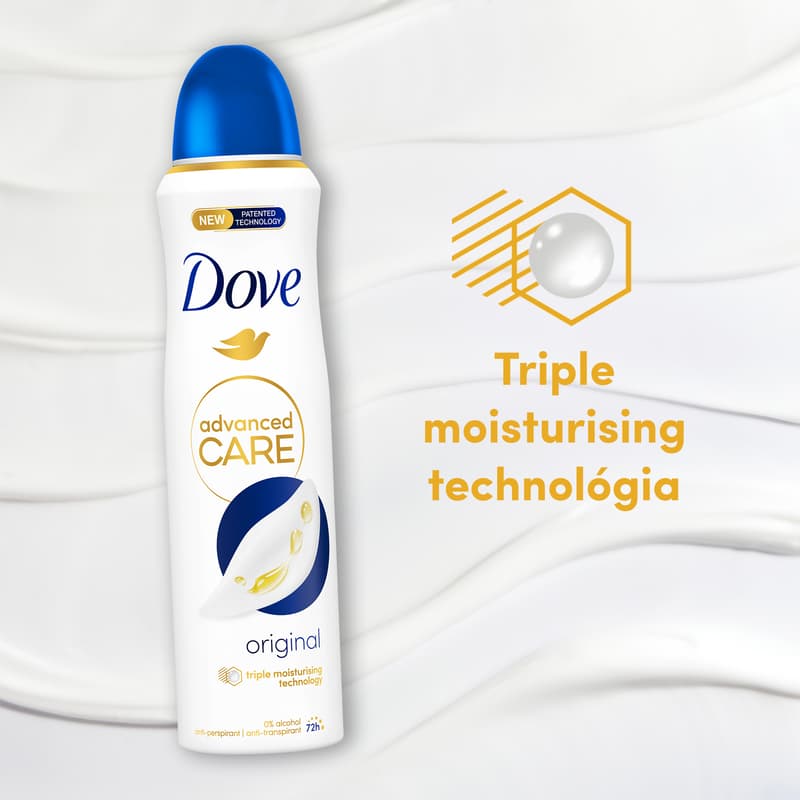 Dove Advanced Care Original női izzadásgátló dezodor, 150 ml