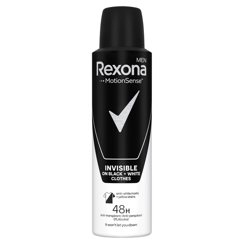 Rexona Men Invisible On Black + White Clothes Antiperspirant