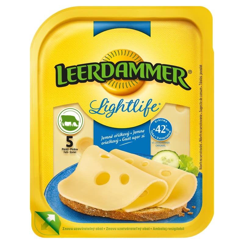 Leerdammer Lightlife Sliced Cheese 30%
