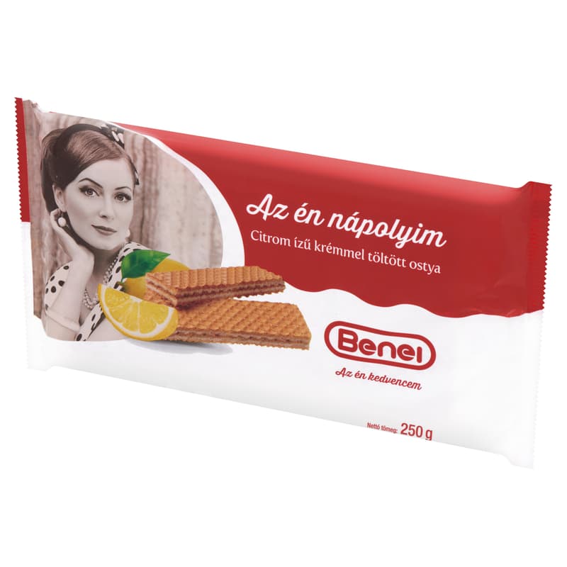 Benei citrom ízű krémmel töltött ostya