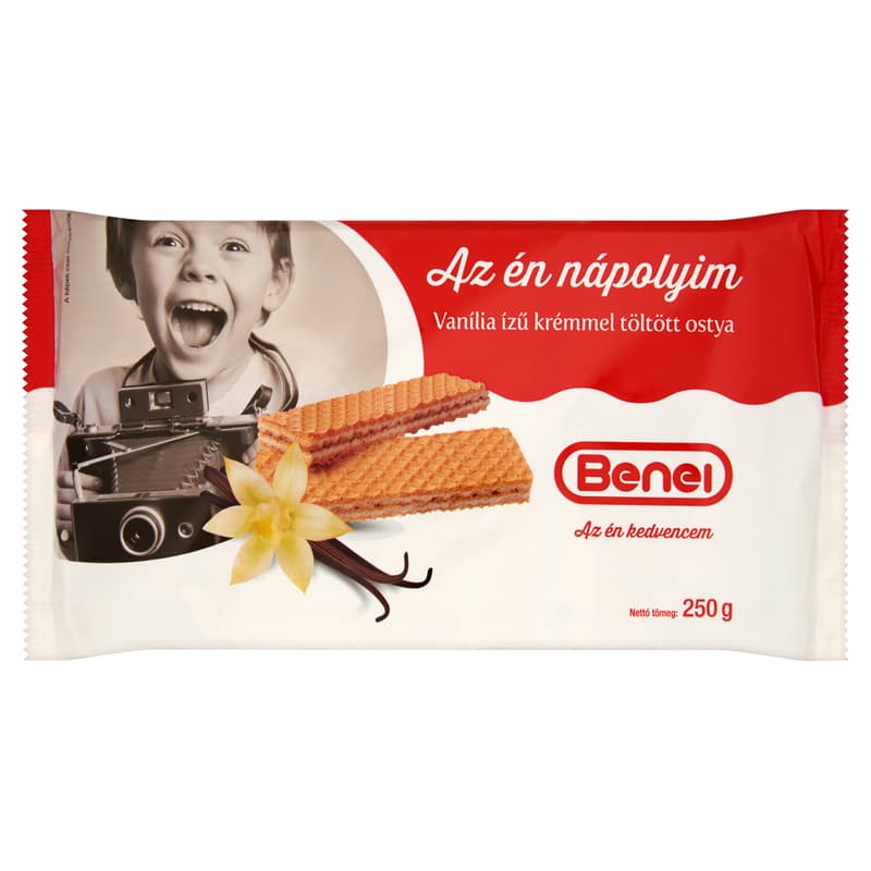 Benei vanília ízű krémmel töltött ostya