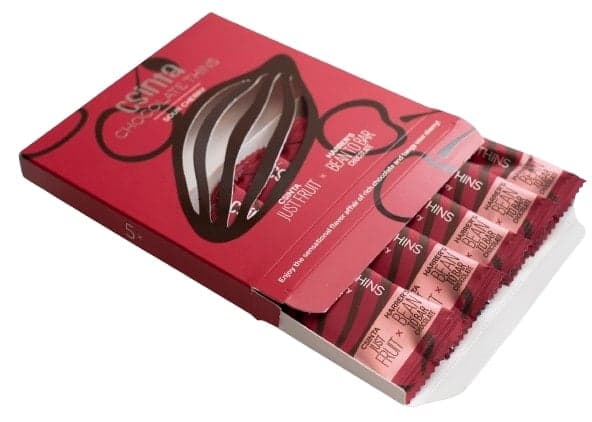 Csinta Chocolate Thins Meggyes csokoládé szeletek (5db-os)