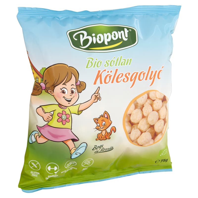 Extruded millet balls, unsalted 'Bogi' BIO