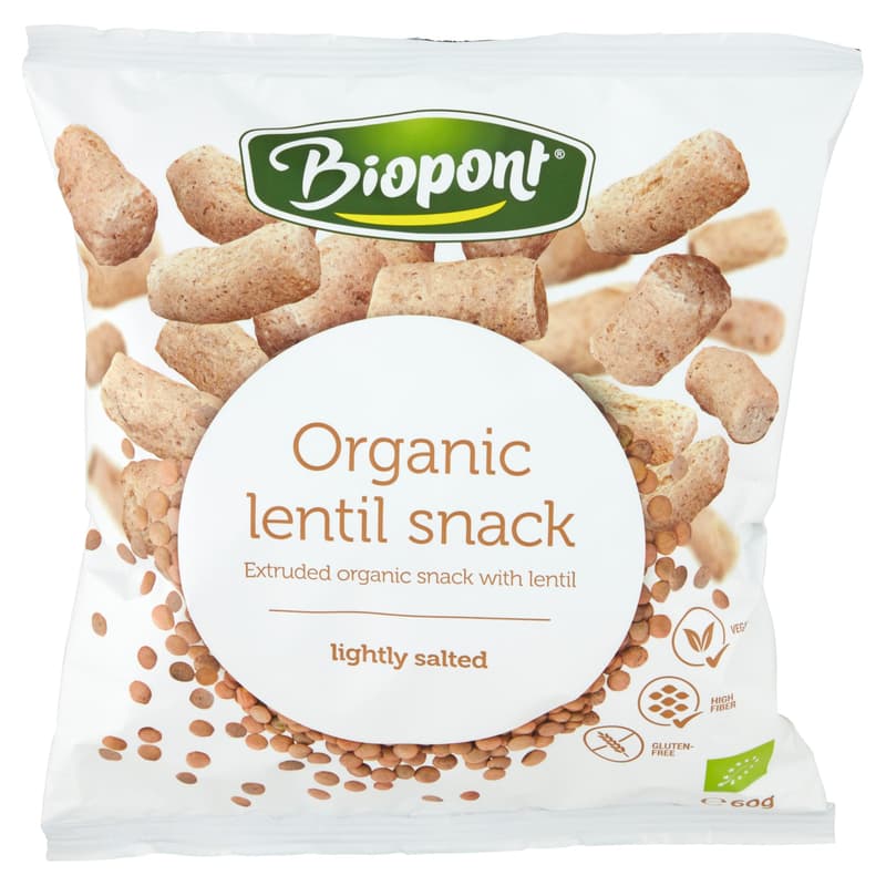 BioPont Extrudált BIO lencse, enyhén sós (gluténmentes)